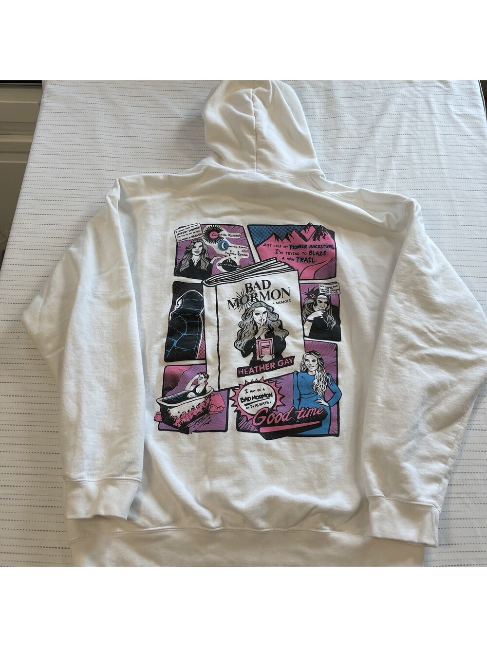 Heather Gay Bad Mormon Tour Hoodie Official Merch Real Housewives Unisex Large